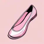 pink ballet flats image